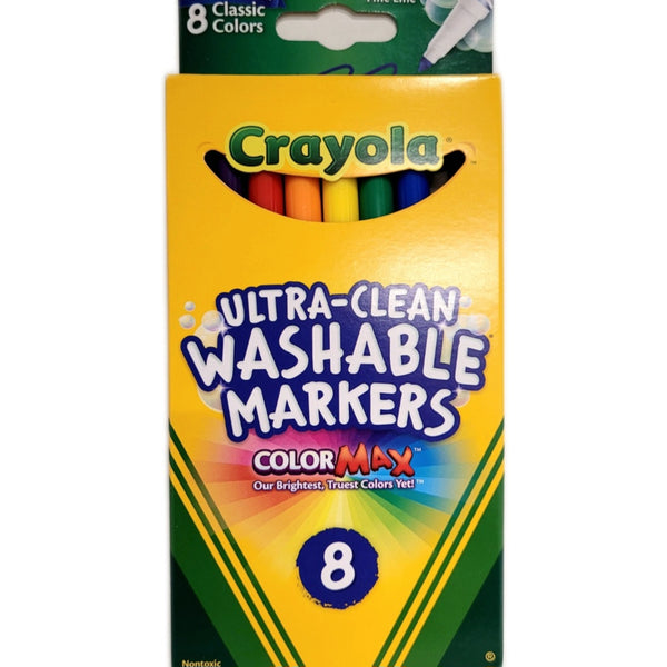 Crayola Ultra-Clean Washable Classic 8CT Markers - Pepe Ganga Online ...